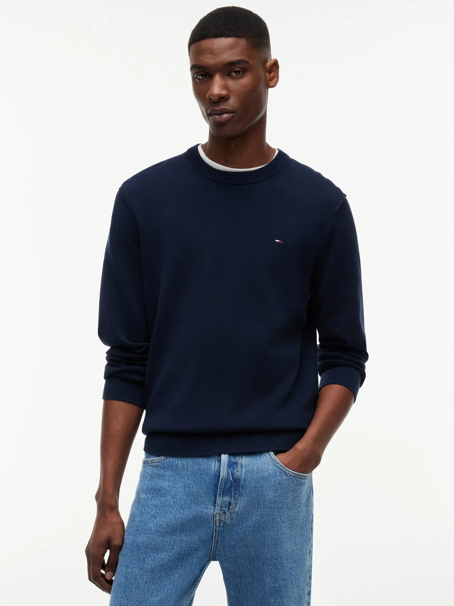 Tommy Jeans Herren Strickpullover in marine