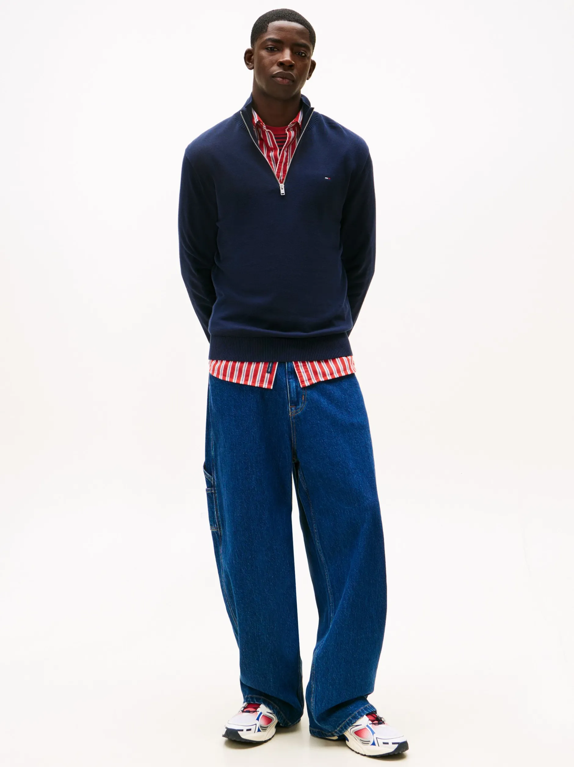Tommy Jeans Herren Strickpullover in marine
