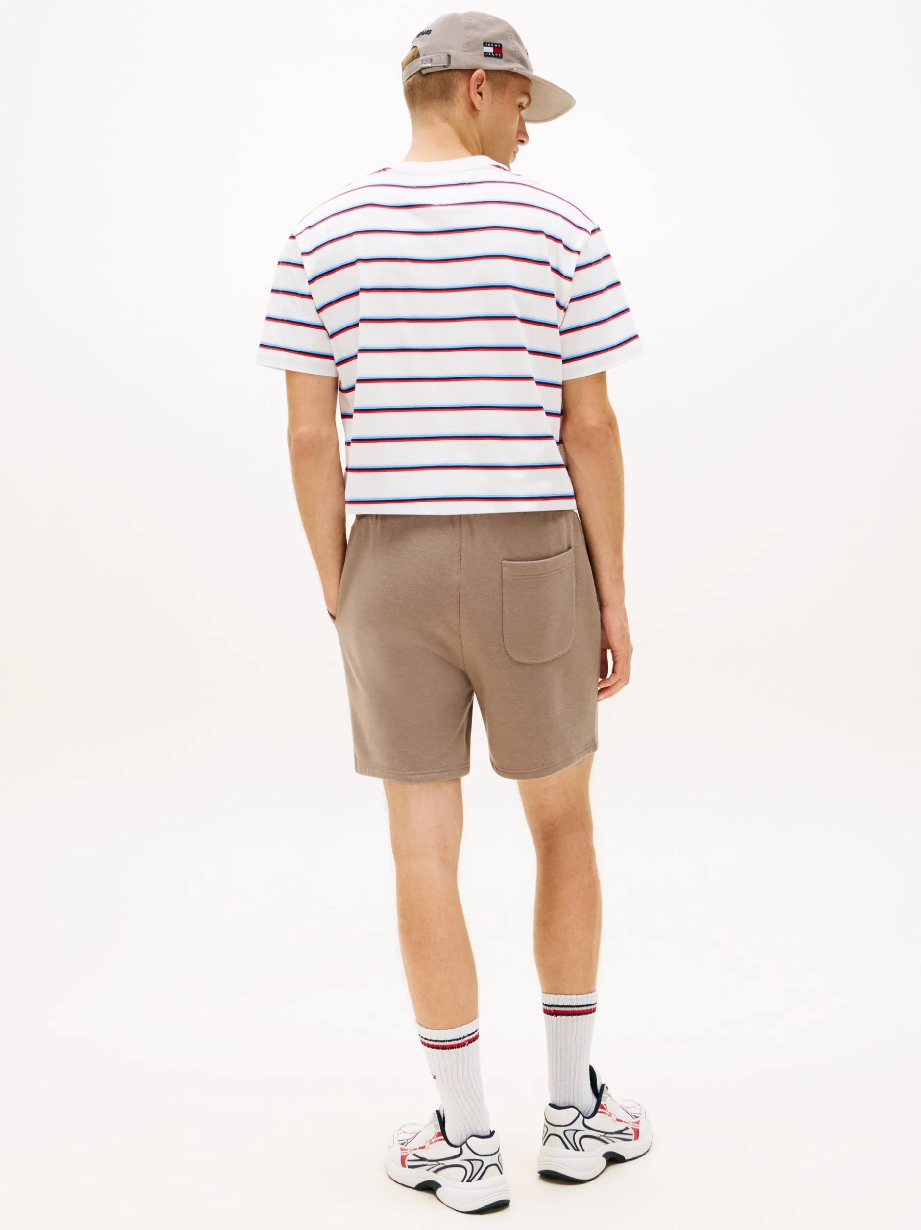 Tommy Jeans Herren Sweatshorts in melange - Länge: kurz