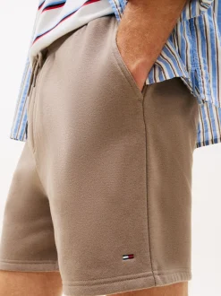 Tommy Jeans Herren Sweatshorts in melange - Länge: kurz