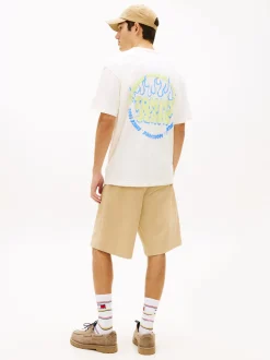 Tommy Jeans Herren T-Shirt in beige mehrfarbig