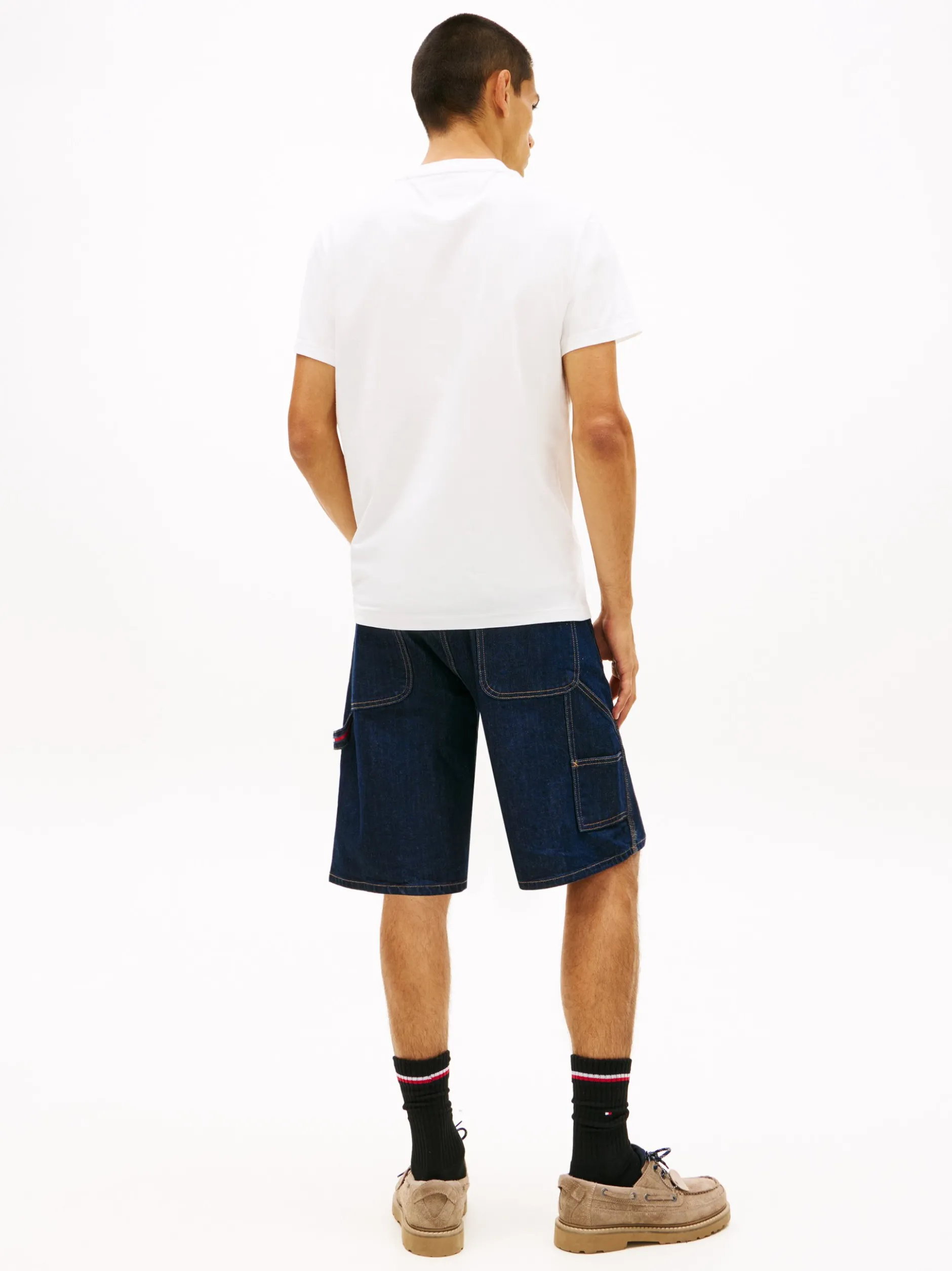 Tommy Jeans Herren T-Shirt in weiß - Ärmel: kurzarm