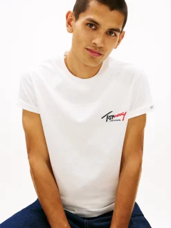 Tommy Jeans Herren T-Shirt in weiß - Ärmel: kurzarm