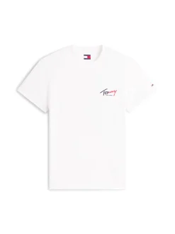 Tommy Jeans Herren T-Shirt in weiß - Ärmel: kurzarm