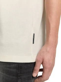 Tom Tailor Denim Herren T-Shirt in ecru - Ärmel: kurzarm