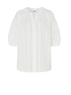 TONI Damen Bluse - Conni in weiß - Ausschnitt: Rundhals