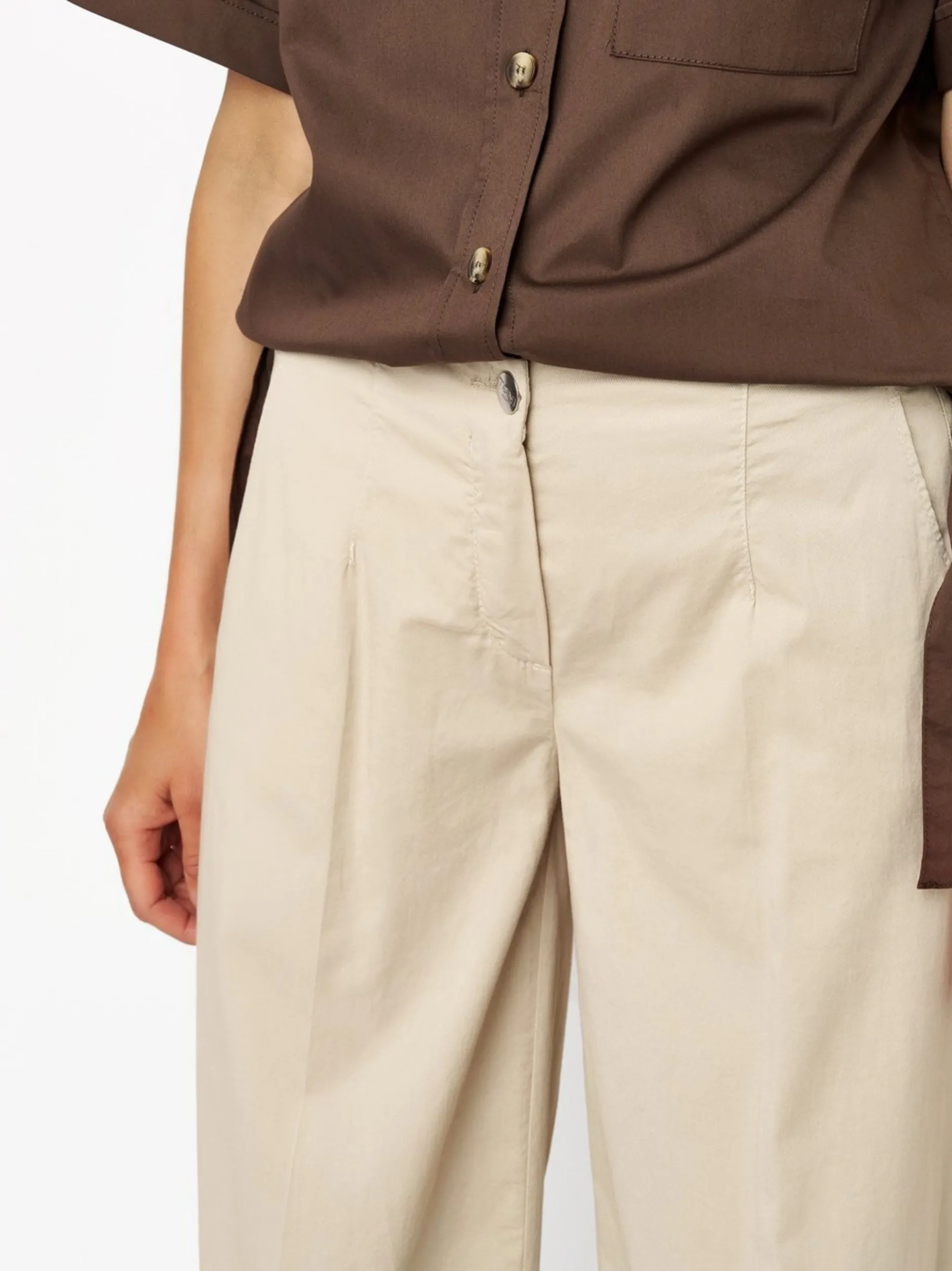 TONI Damen Hose - Jenny Culotte in beige - Länge: mittel