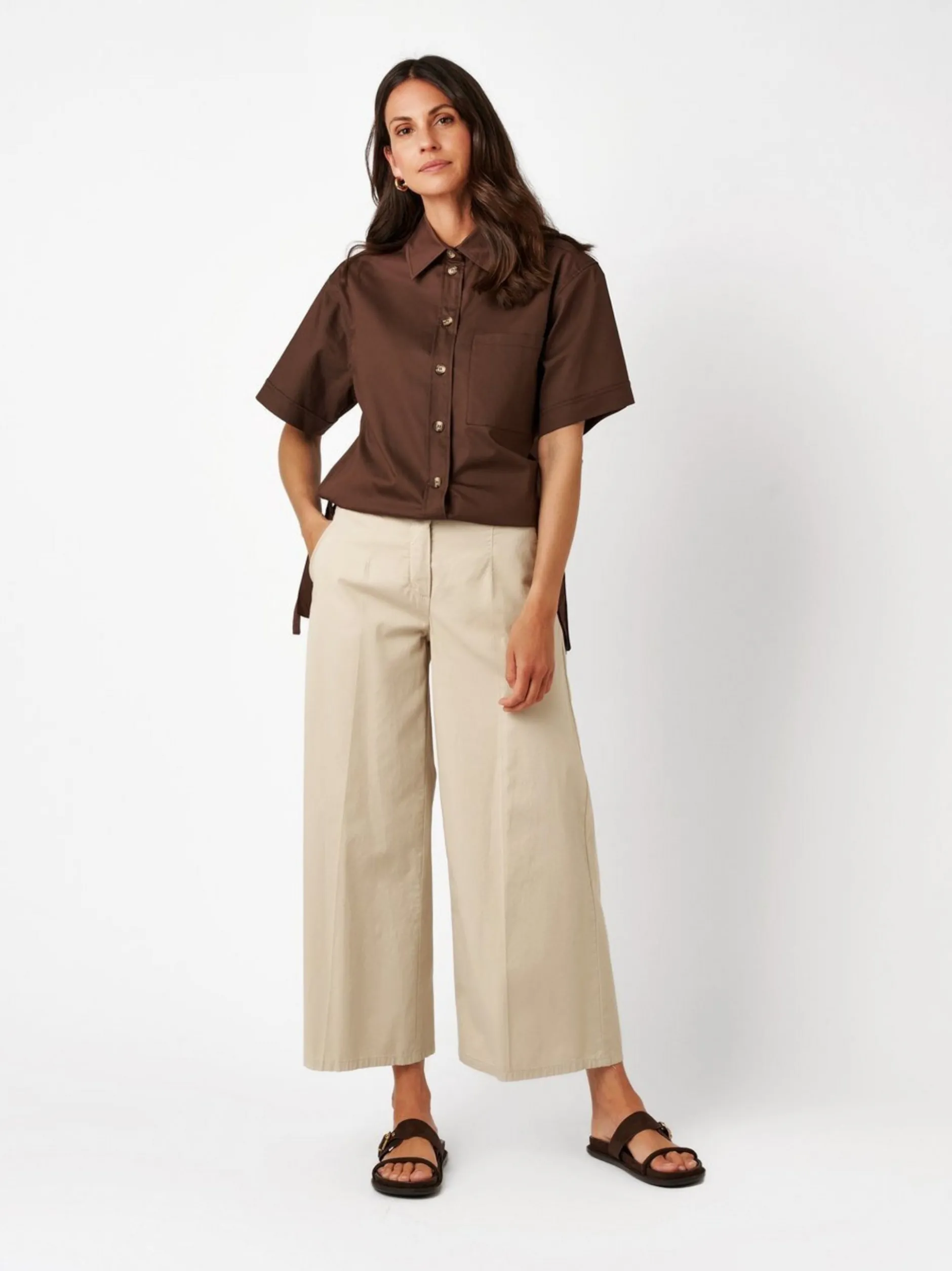 TONI Damen Hose - Jenny Culotte in beige - Länge: mittel