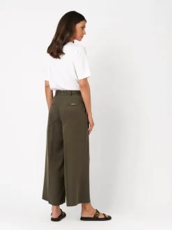 TONI Damen Hose - Luisa Culotte in khaki - Länge: mittel