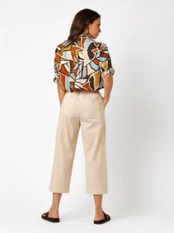 TONI Damen Hose - Pia 3/4 in beige - Länge: mittel