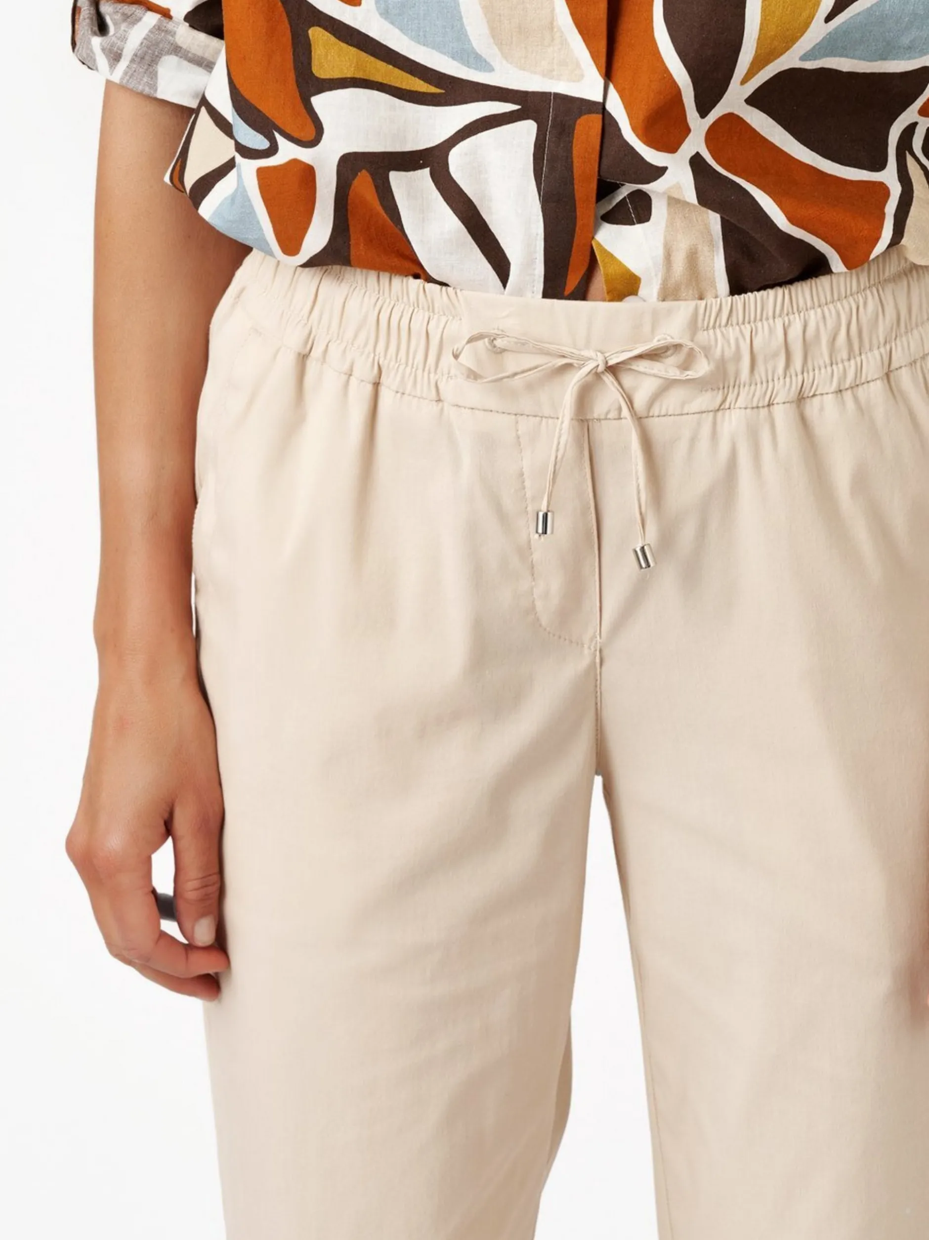 TONI Damen Hose - Pia 3/4 in beige - Länge: mittel