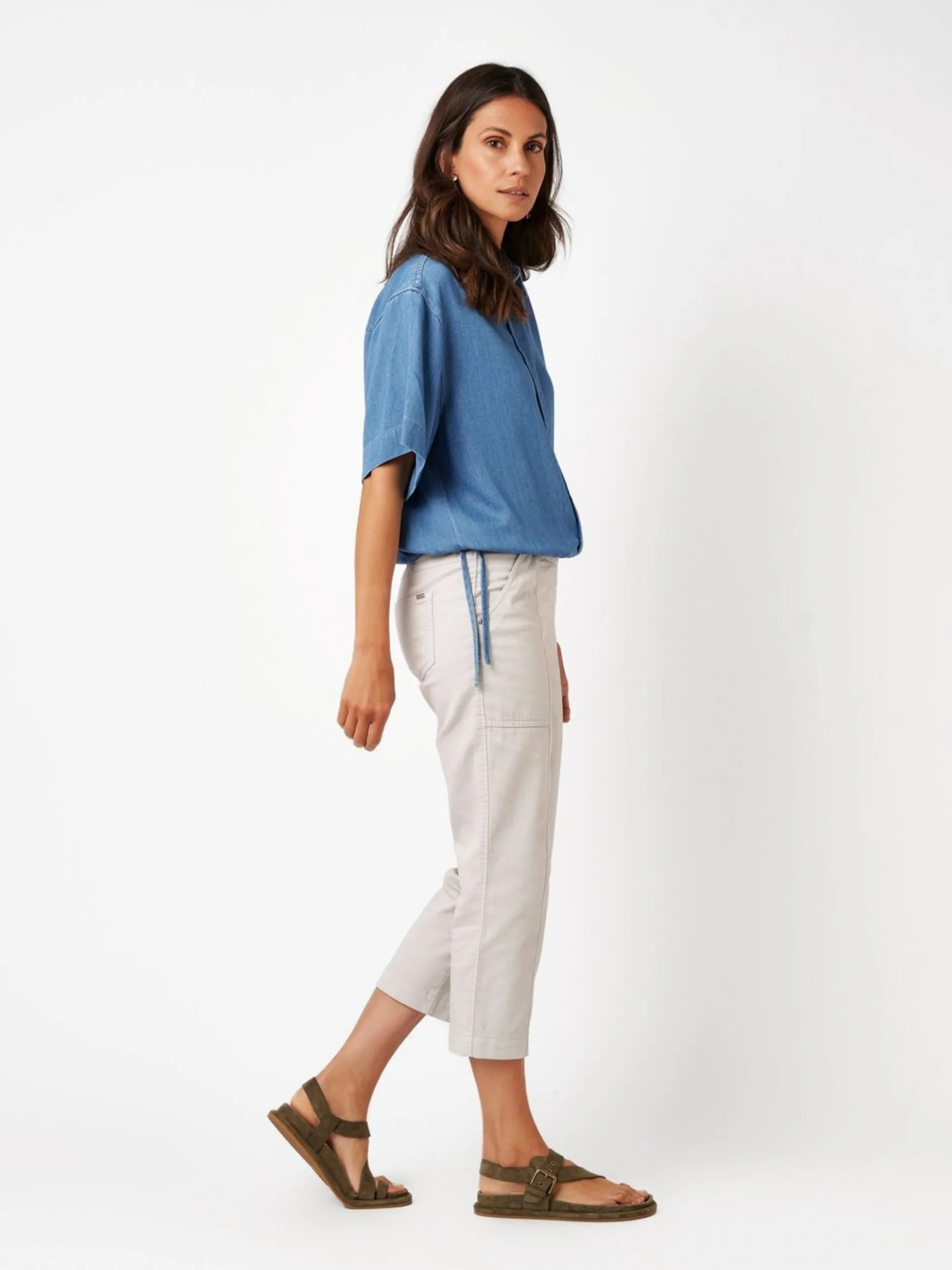 TONI Damen Hose - Sue 3/4 in grau - Länge: mittel