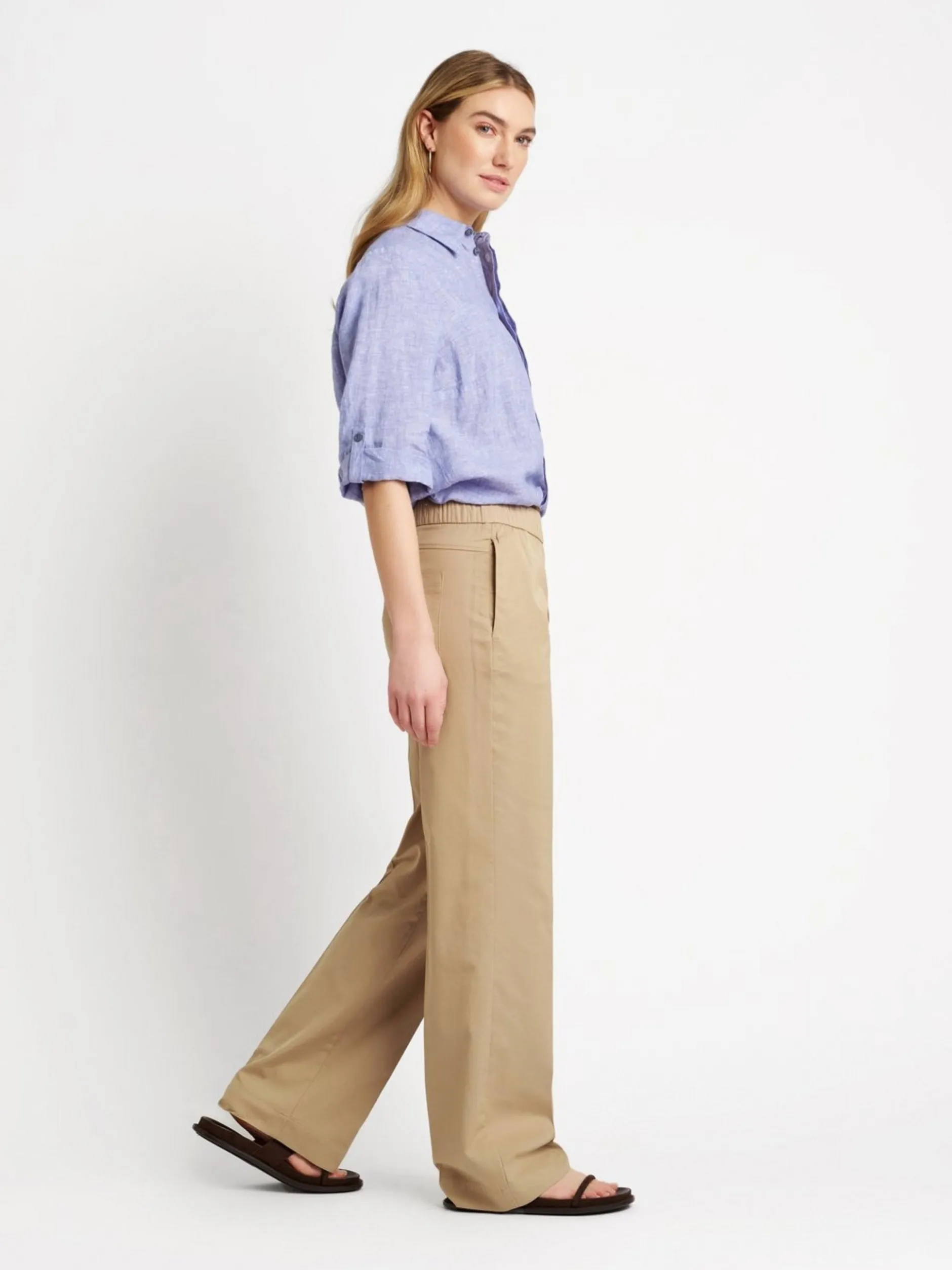 TONI Damen Hose - Sue Wide in braun - Länge: lang