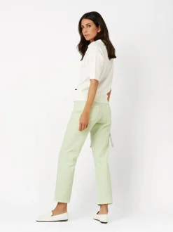 TONI Damen Jeans - Ella 7/8 in grün - Länge: mittel