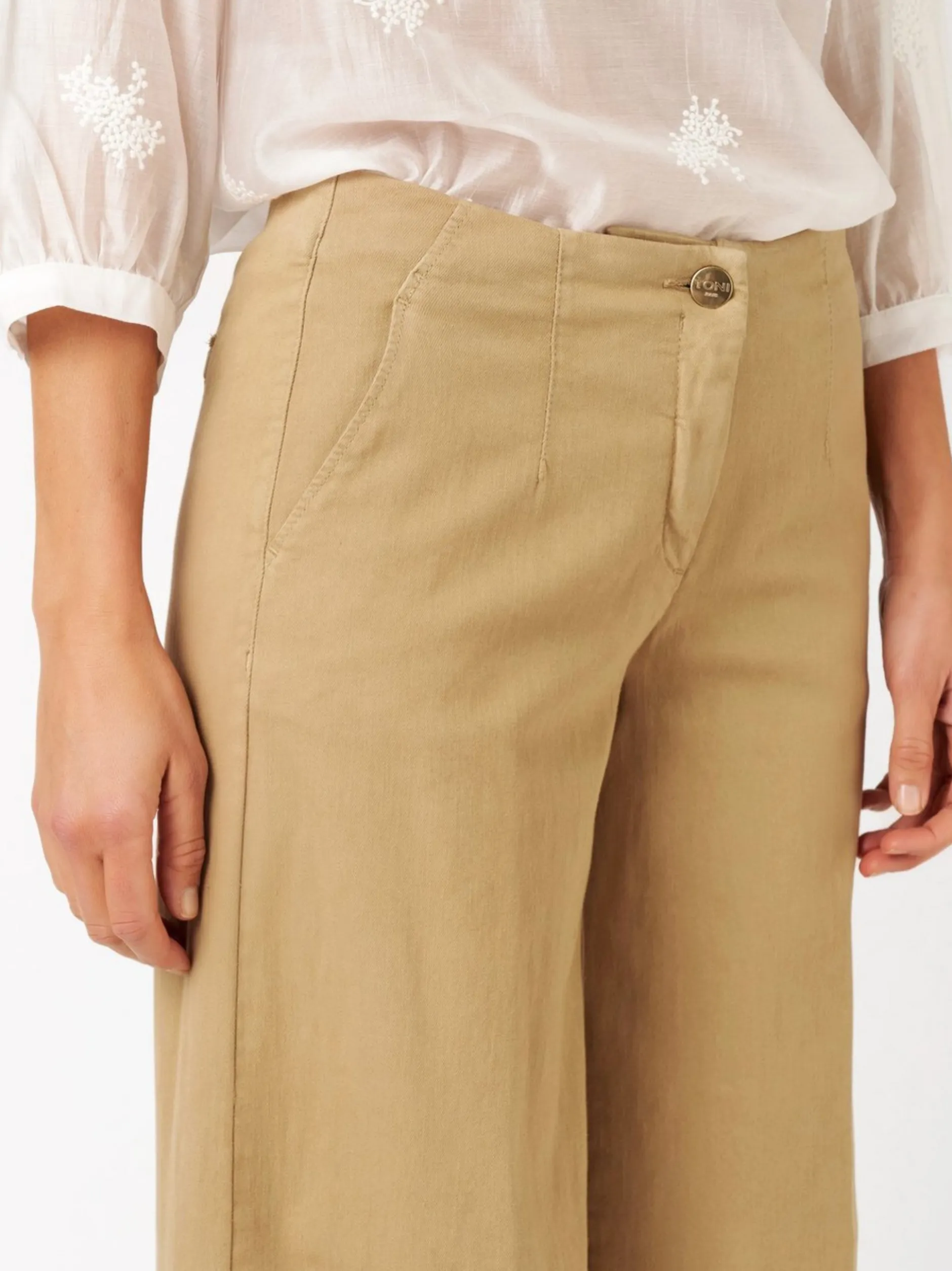 TONI Damen Jeans - Jenny Wide in braun - Länge: lang