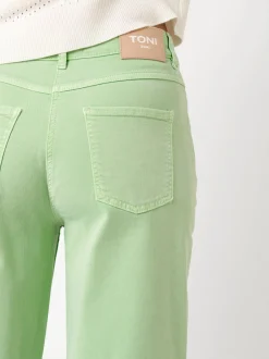 TONI Damen Jeans - Liv Barrel in grün - Länge: mittel