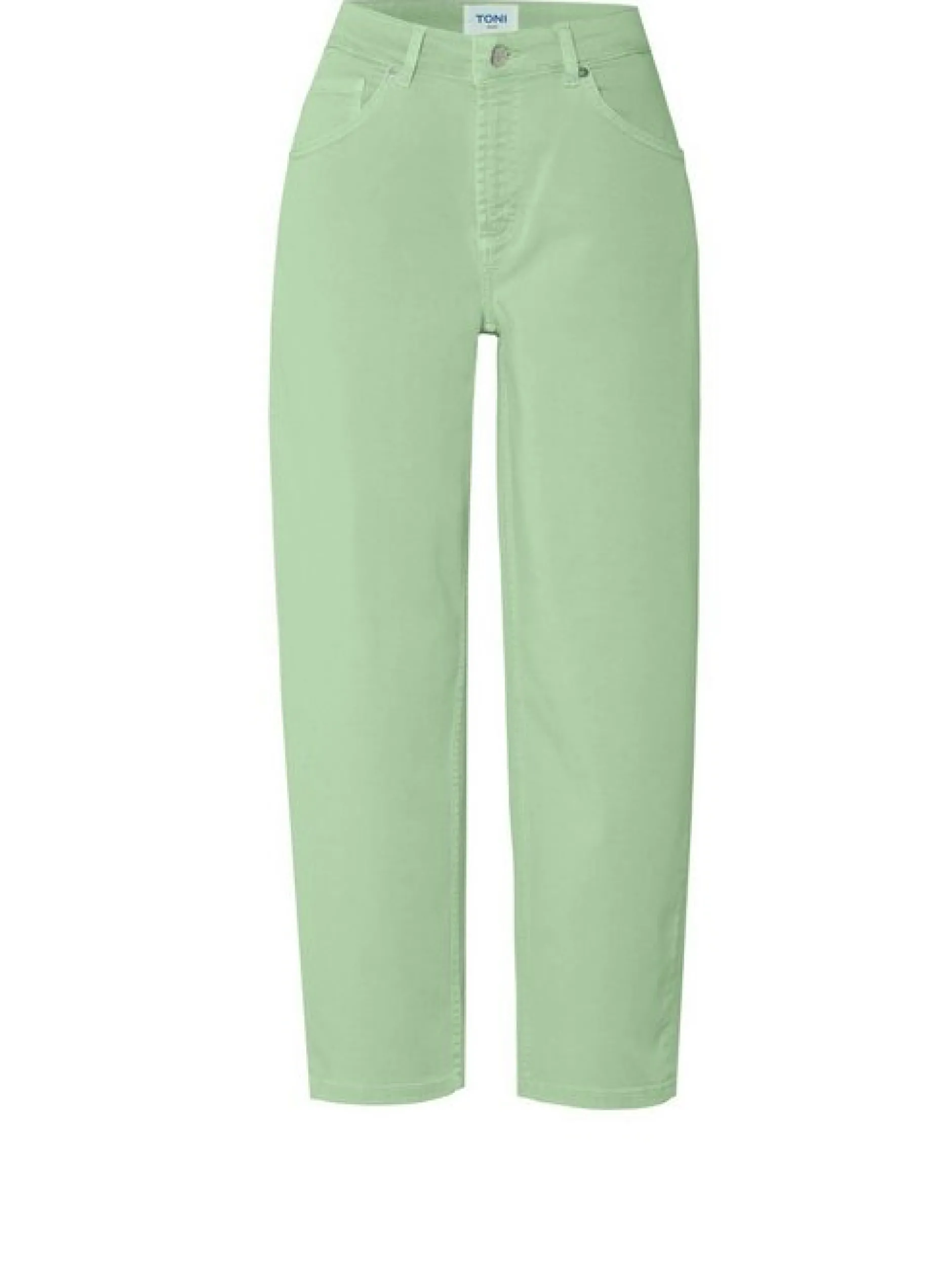 TONI Damen Jeans - Liv Barrel in grün - Länge: mittel