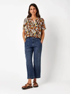 TONI Damen Jeans - Liv 7/8 in blau - Länge: mittel