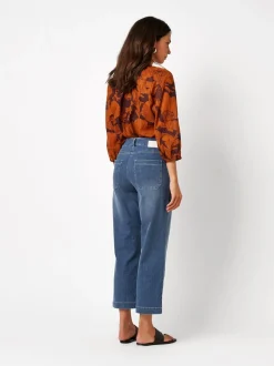 TONI Damen Jeans - Liv 7/8 in blau - Länge: mittel