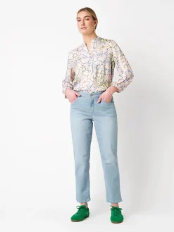 TONI Damen Jeans - Liv 7/8 in light stone