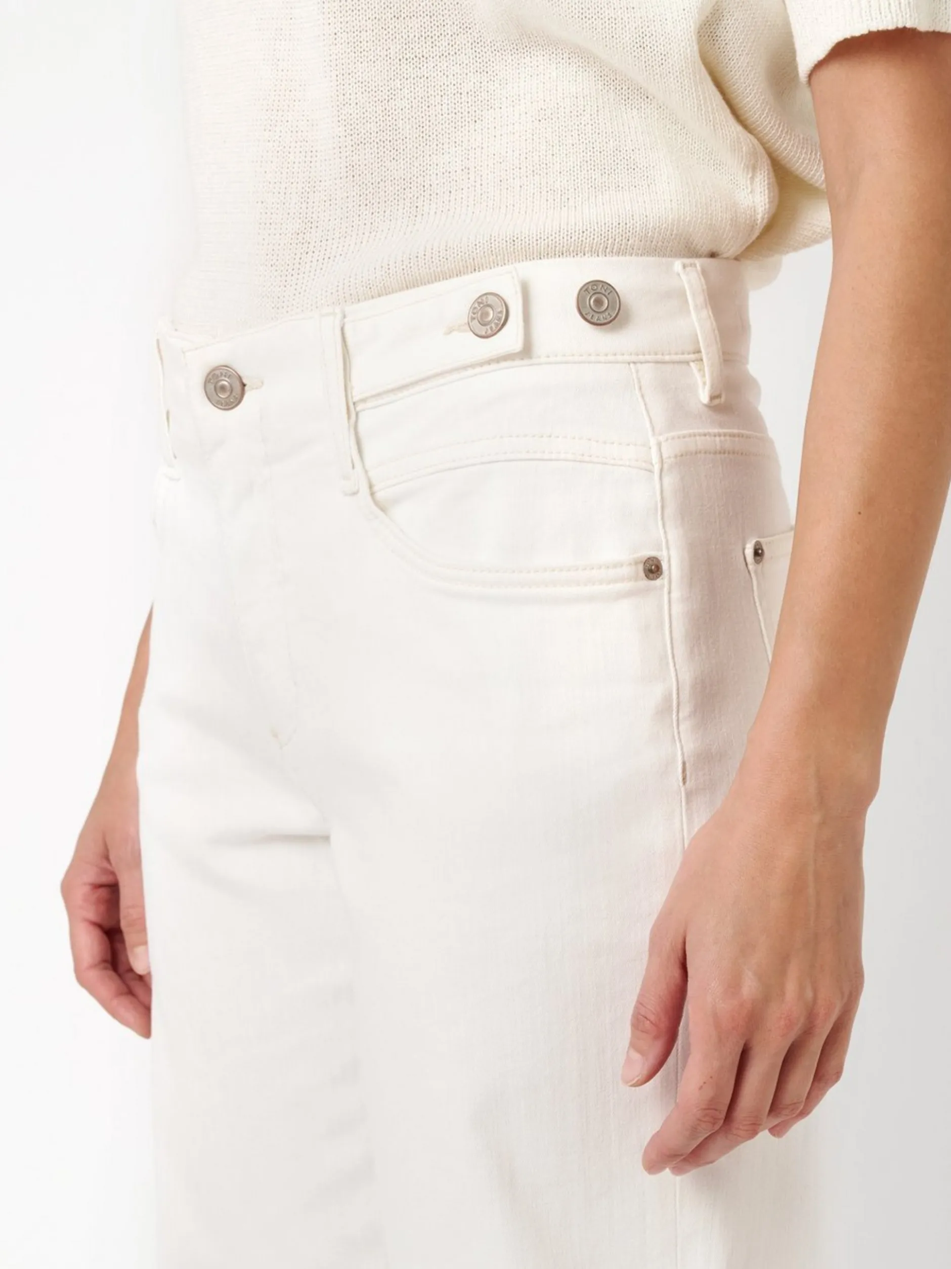 TONI Damen Jeans - Liv Wide in weiß - Länge: lang
