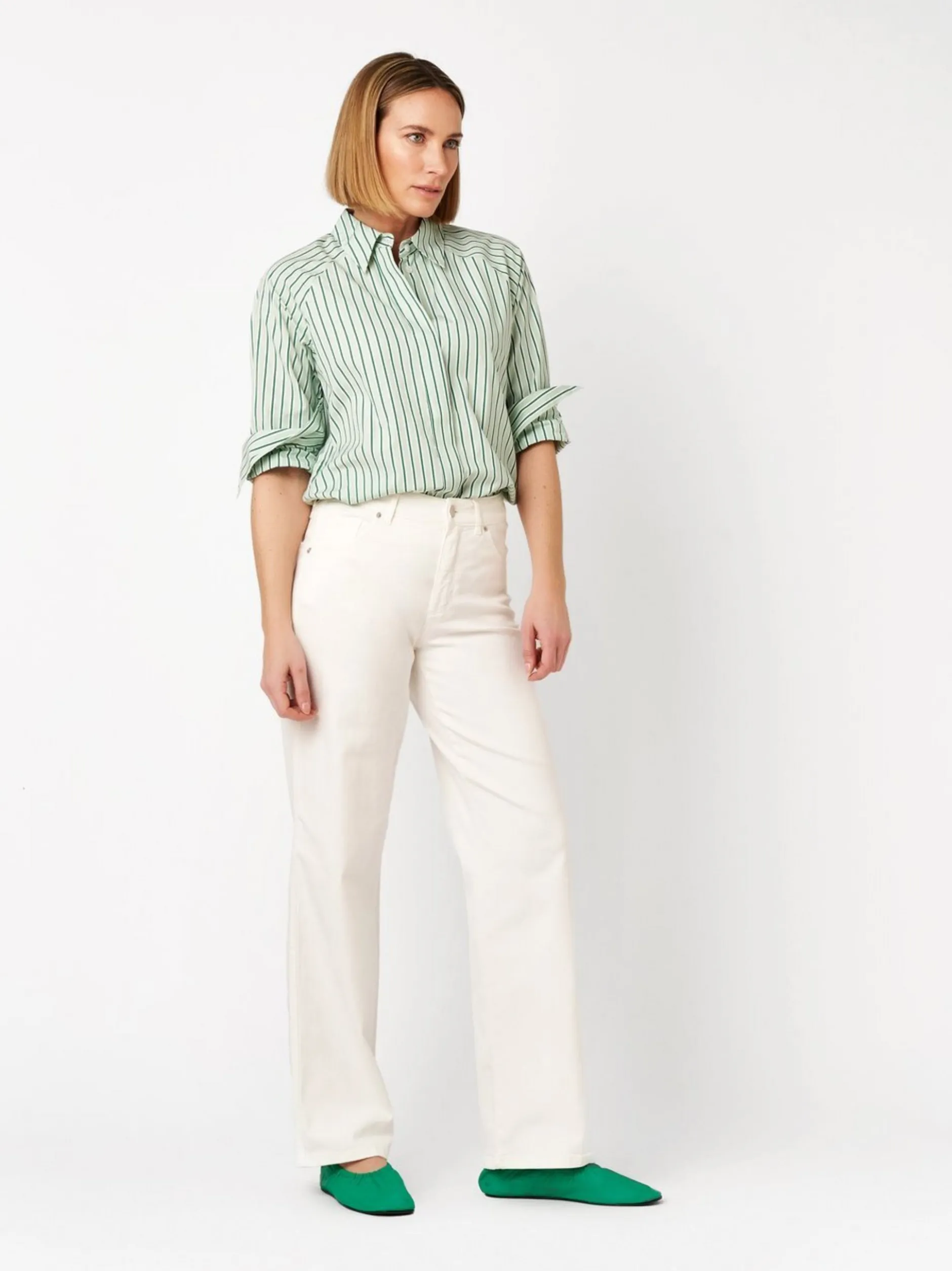 TONI Damen Jeans - Liv Wide in weiß - Länge: lang