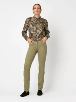 TONI Damen Jeans - Perfect Shape Slim in khaki