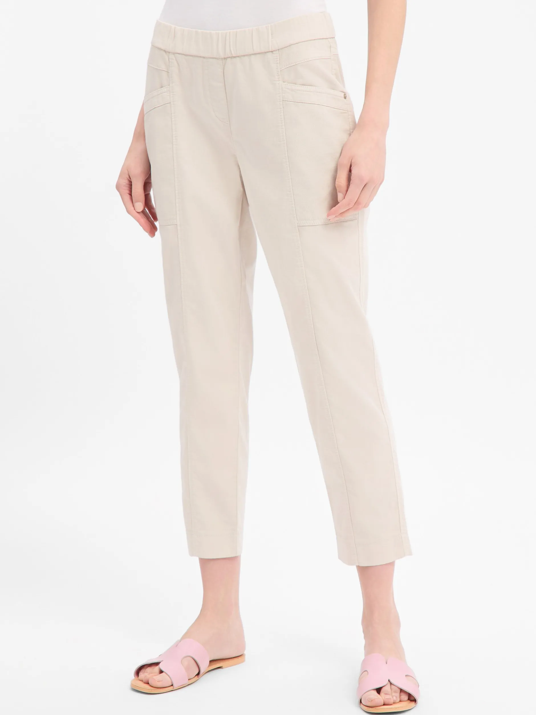 TONI Damen Stoffhose - Sue in beige - Länge: verkürzt