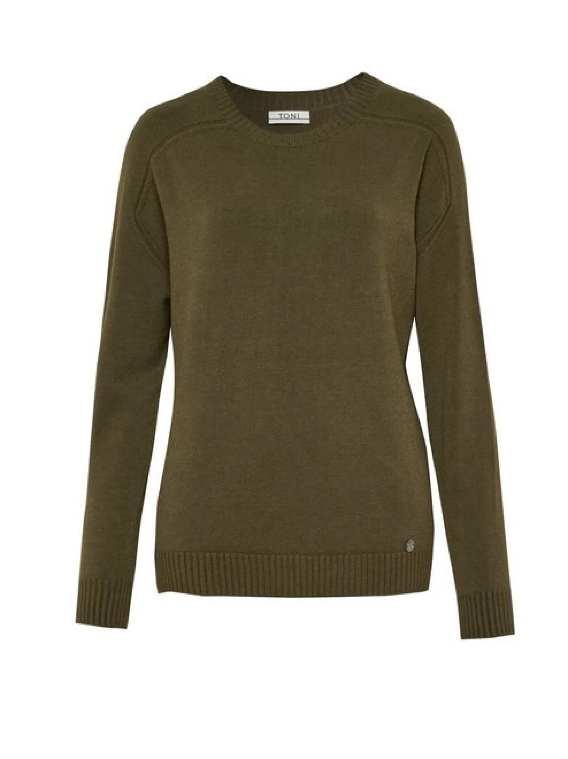 TONI Damen Strickpullover - Ginette in oliv