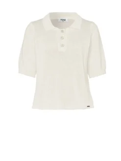 TONI Damen T-Shirt - Greta in weiß - Ausschnitt: Kent
