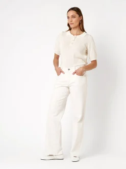 TONI Damen T-Shirt - Greta in weiß - Ausschnitt: Kent