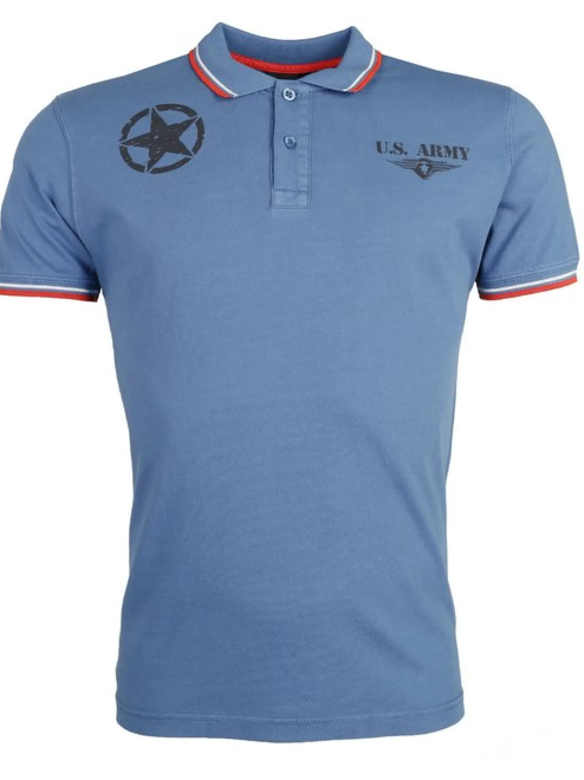 Topgun Herren Polo Shirt in blau