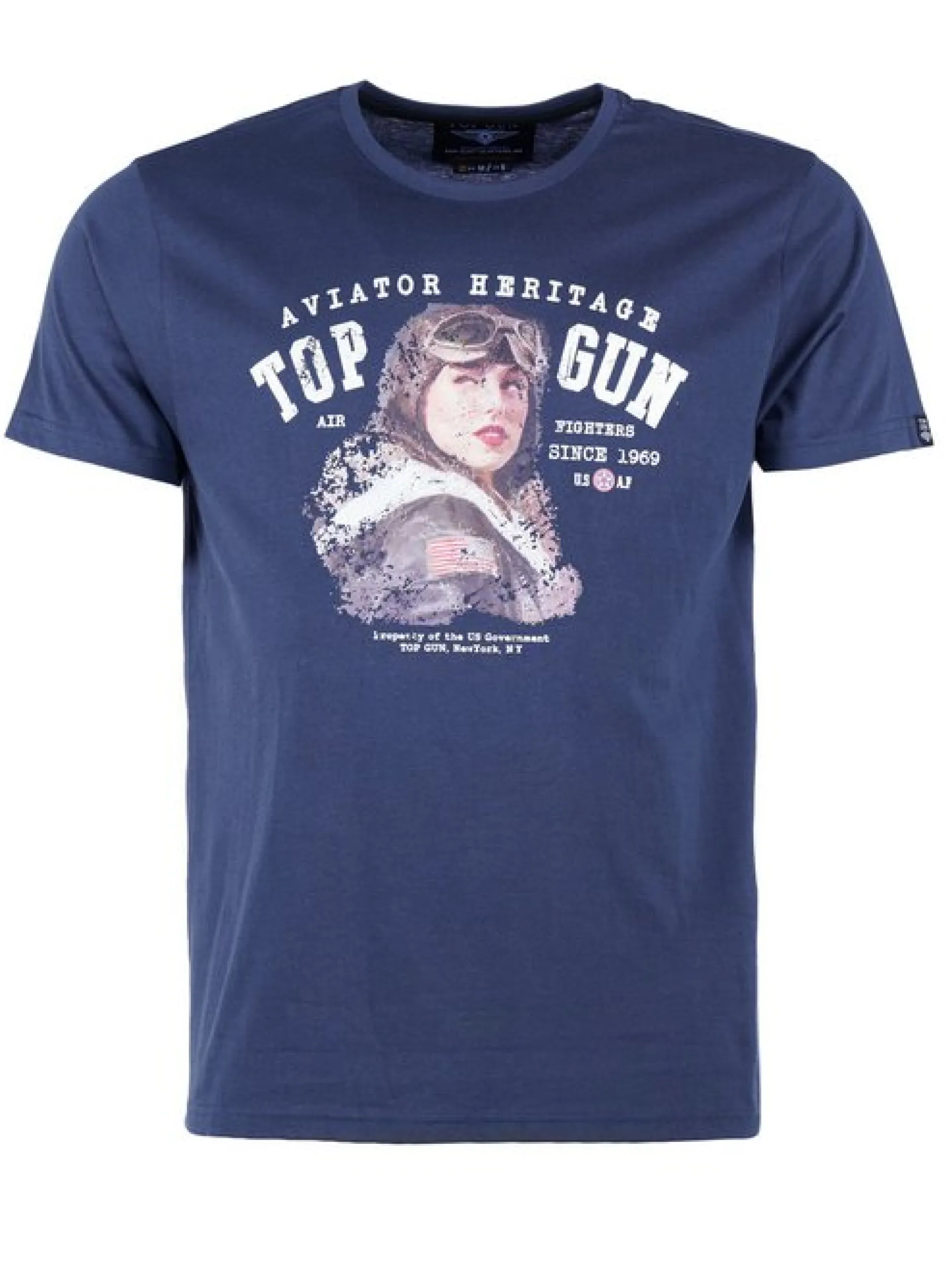 Topgun Herren T-Shirt in blau