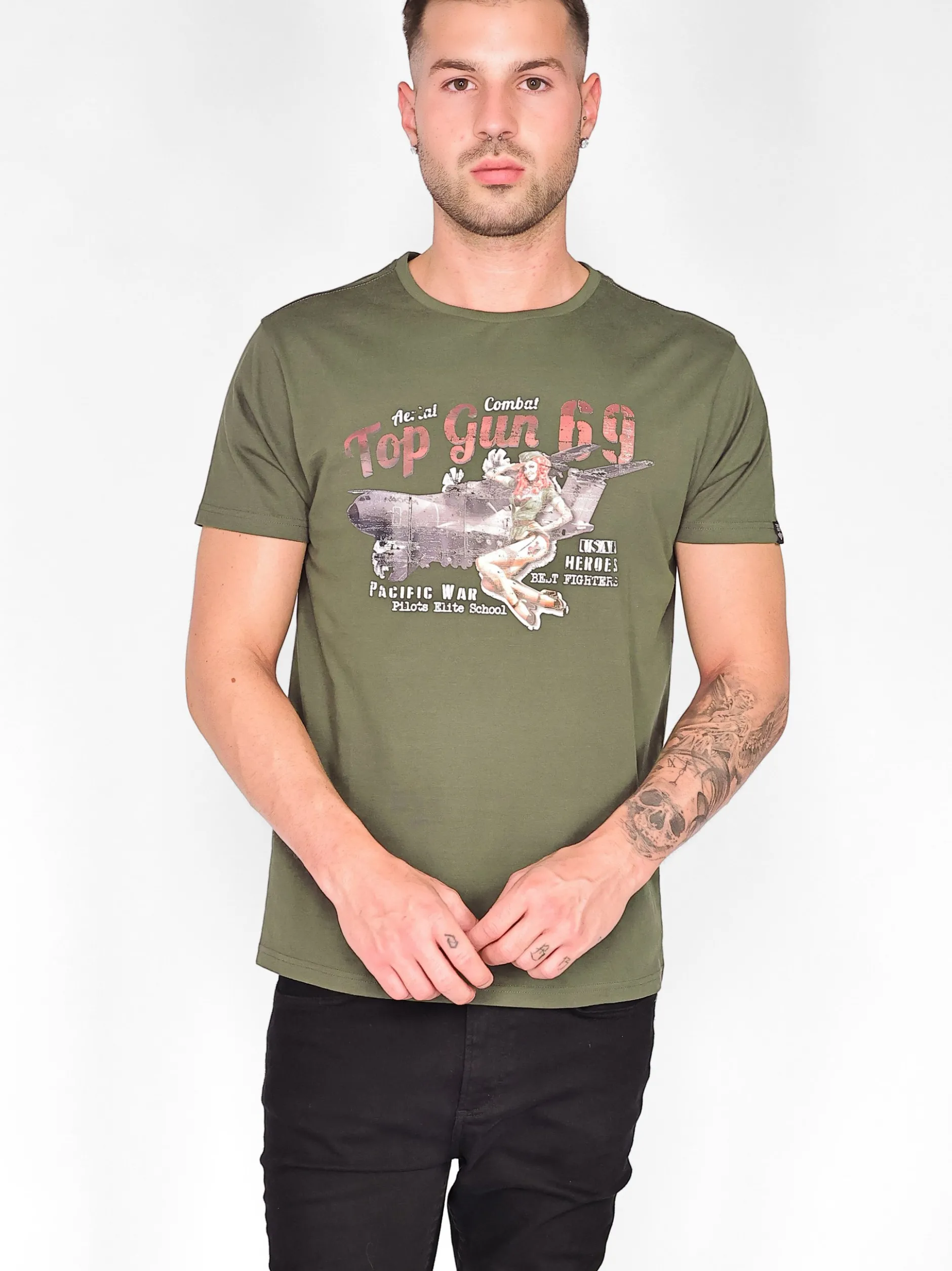 Topgun Herren T-Shirt in oliv