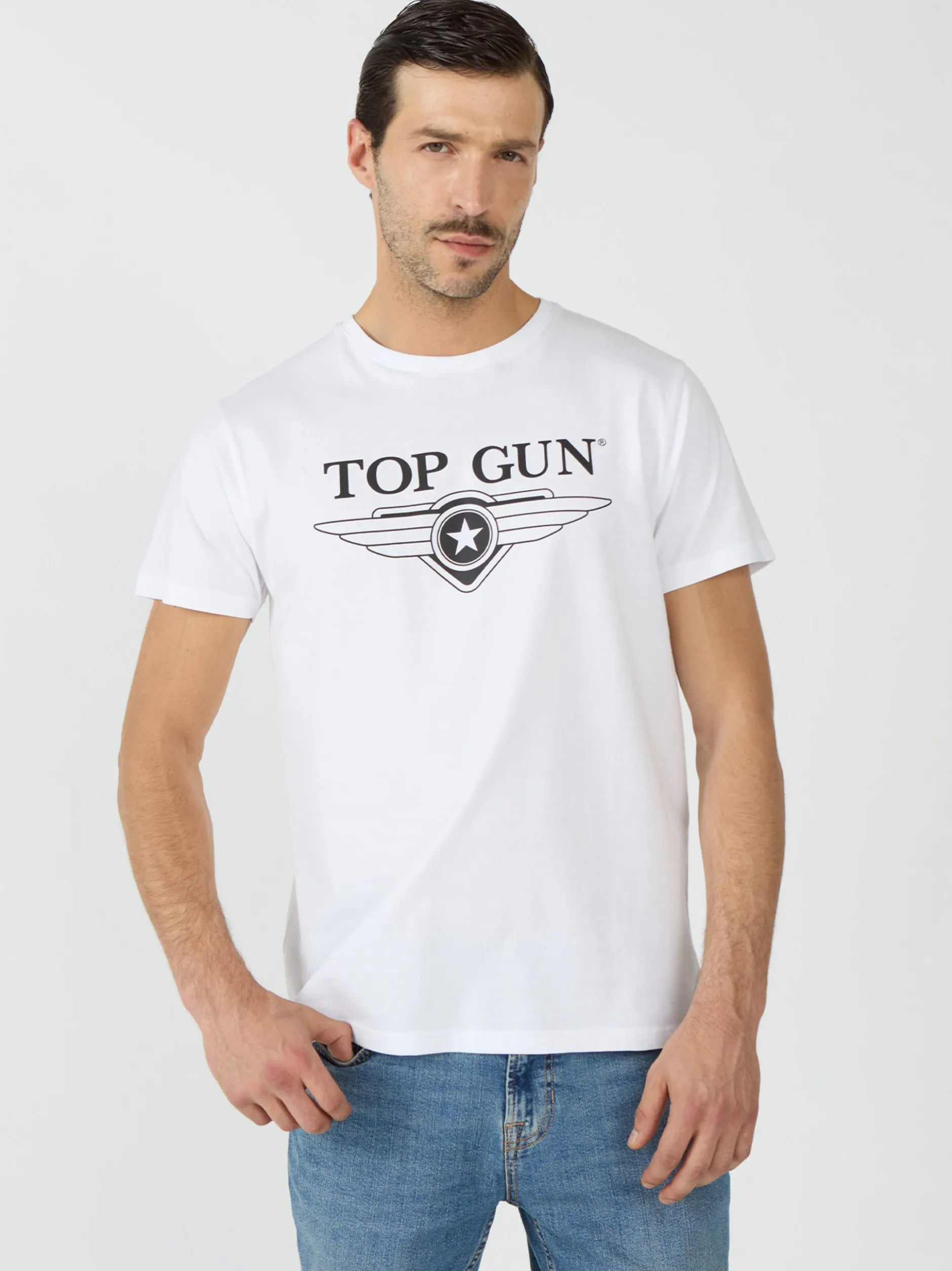 Topgun Herren T-Shirt in weiß