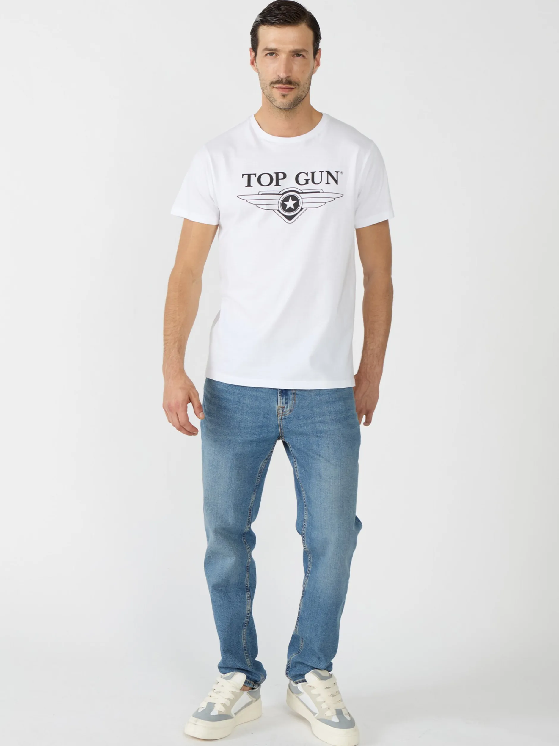 Topgun Herren T-Shirt in weiß