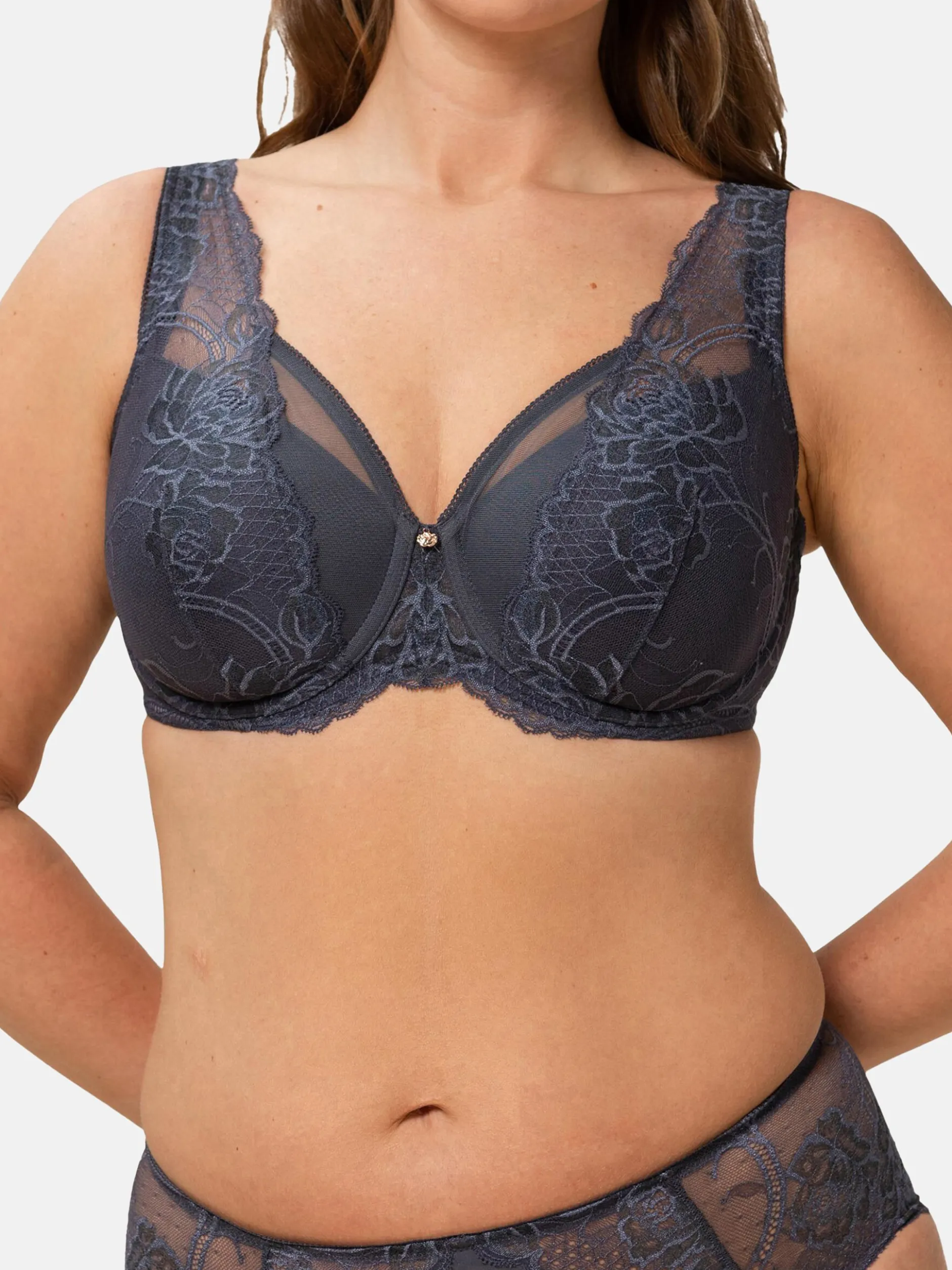 Triumph Damen Bügel-BH - Florale Wild Peony Florale in anthrazit