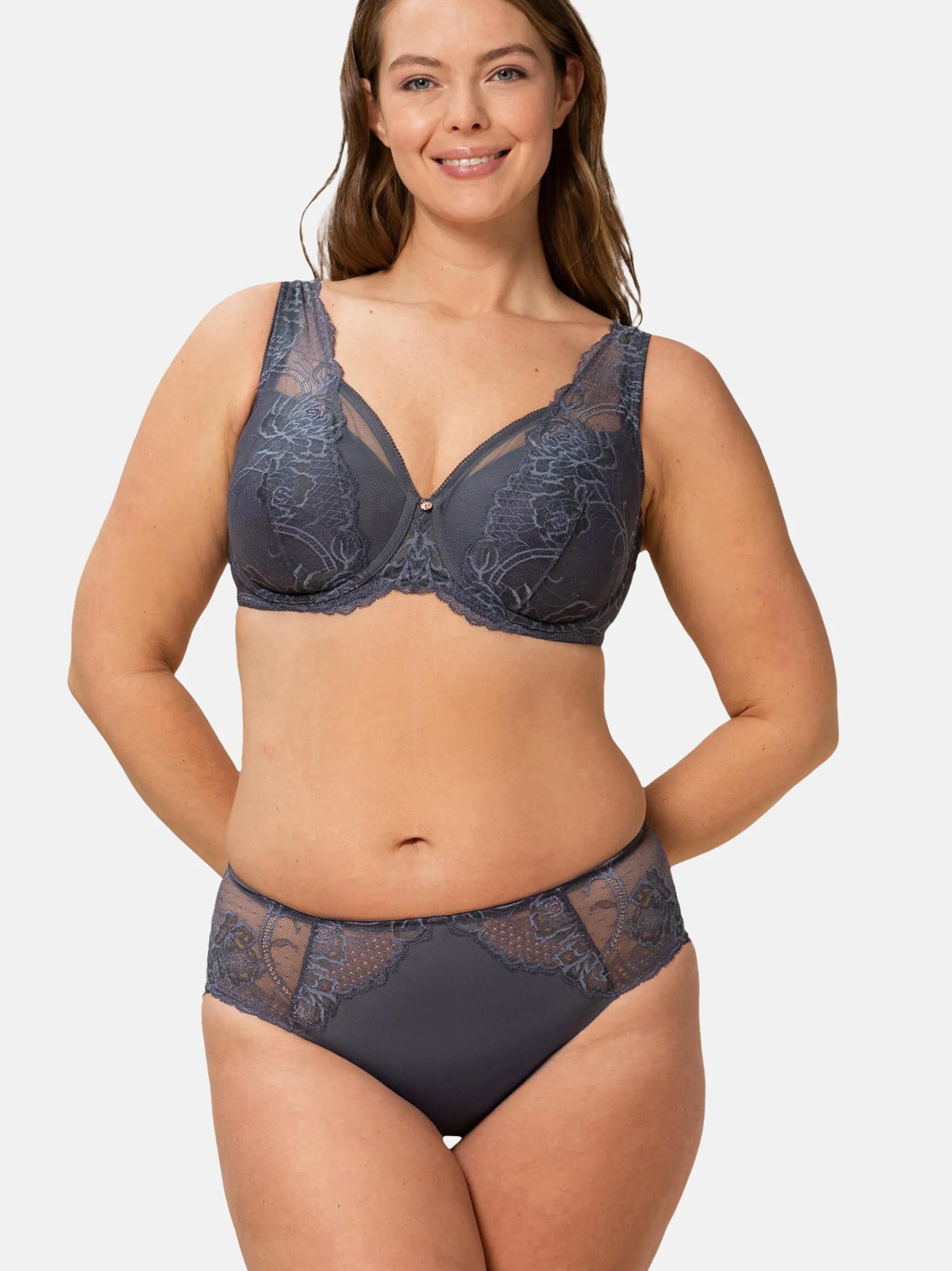 Triumph Damen Bügel-BH - Florale Wild Peony Florale in anthrazit