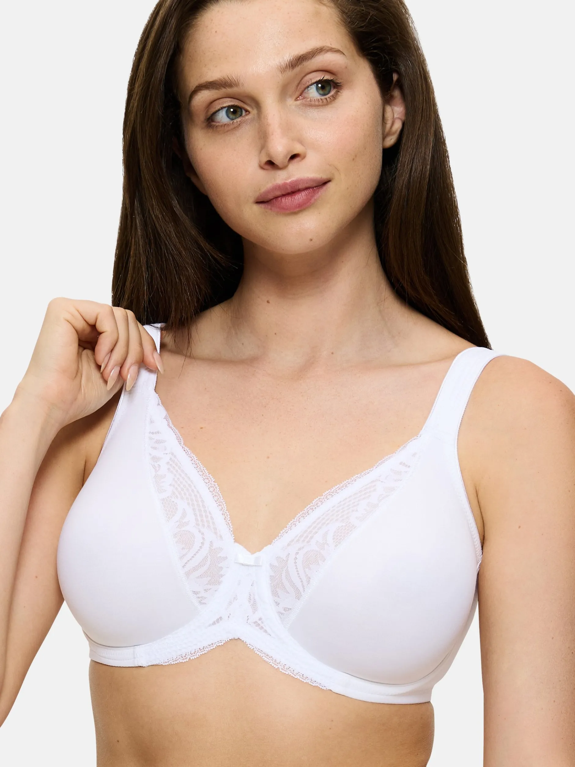 Triumph Damen Bügel-BH - Modern Lace + Cotton in weiß