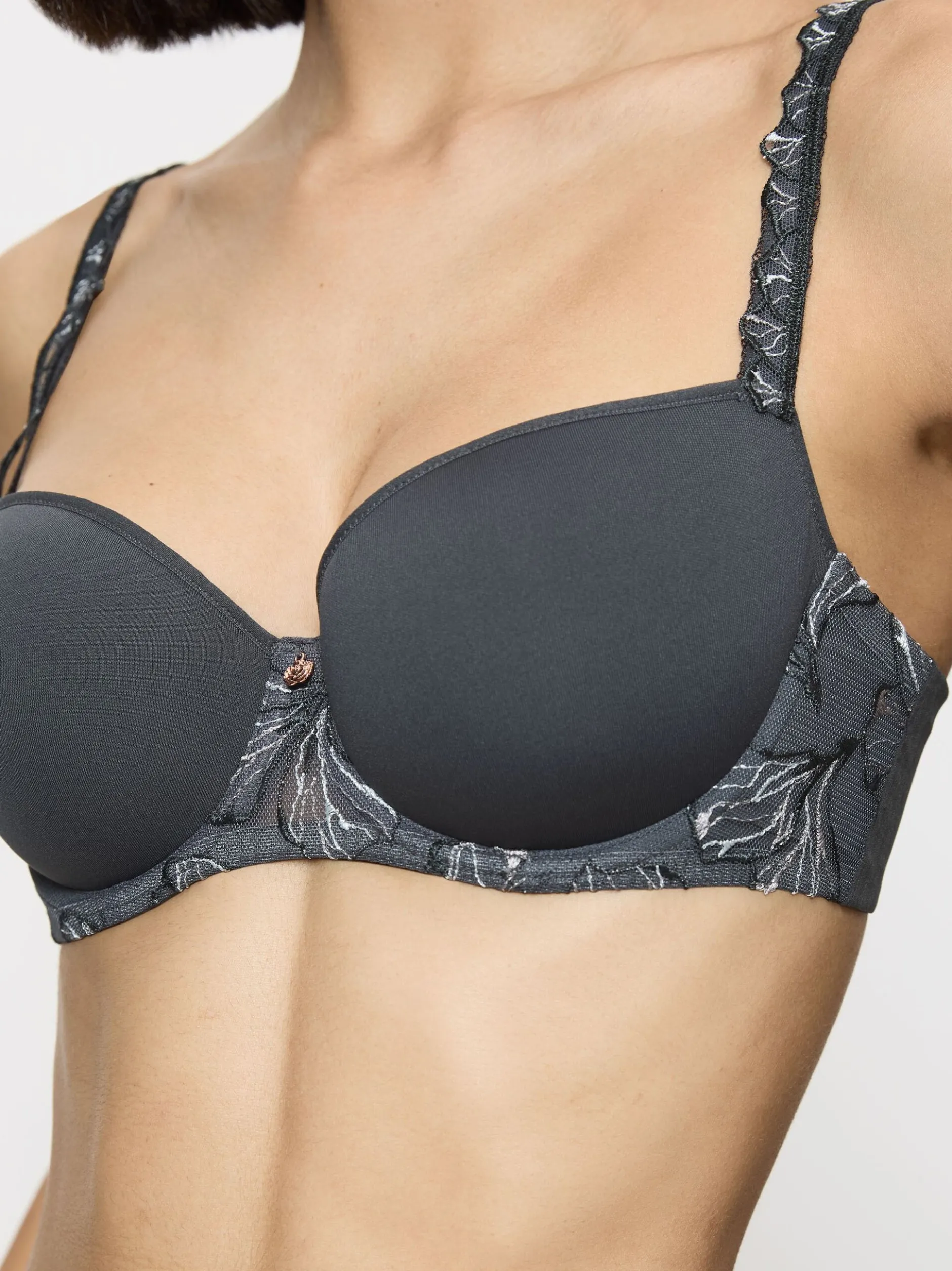 Triumph Damen Bügel-BH - Wild Iris Florale in anthrazit