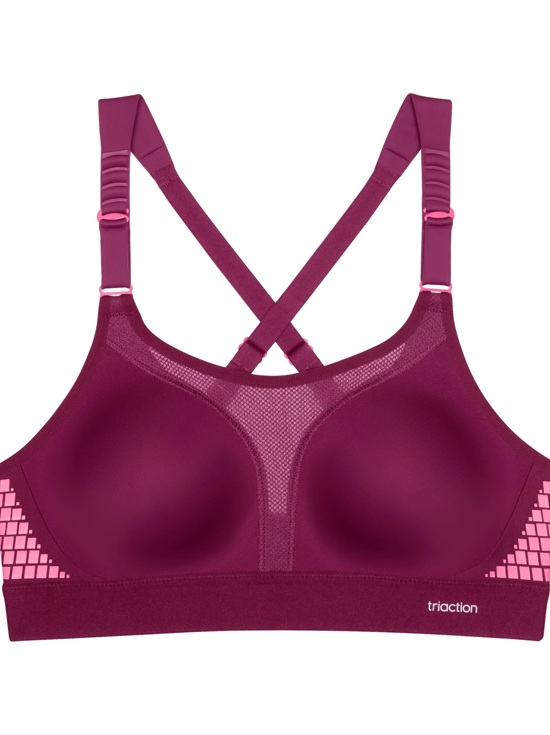 Triumph Damen Bügelloser BH - Triaction Extreme Lite in bordeaux