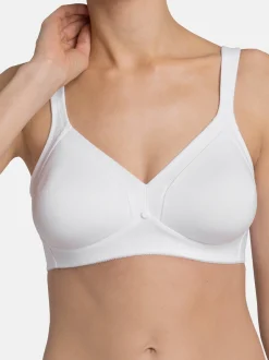 Triumph Damen BH ohne Bügel - Cotton Shaper N in weiß