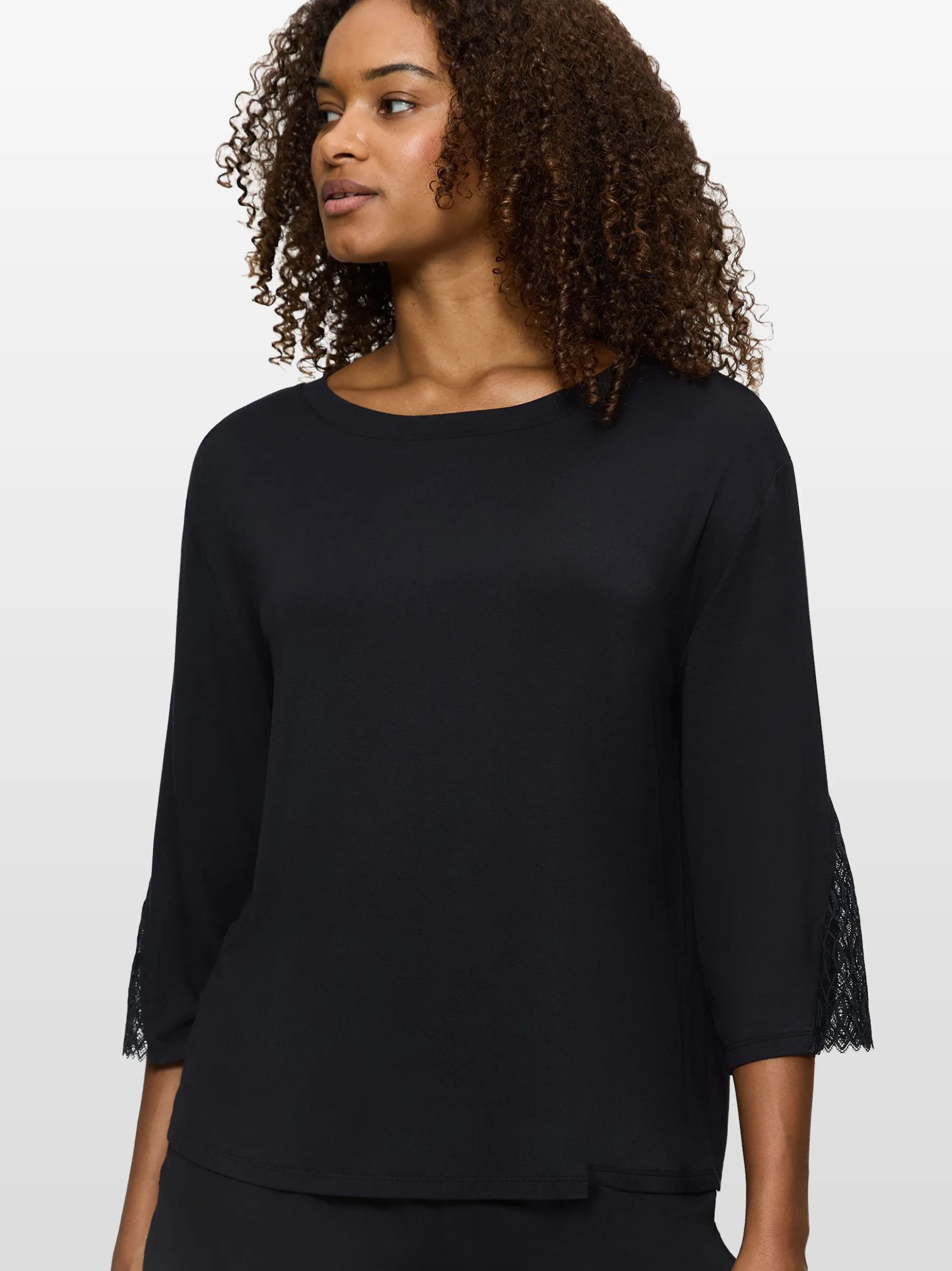 Triumph Damen Langarmshirt in schwarz