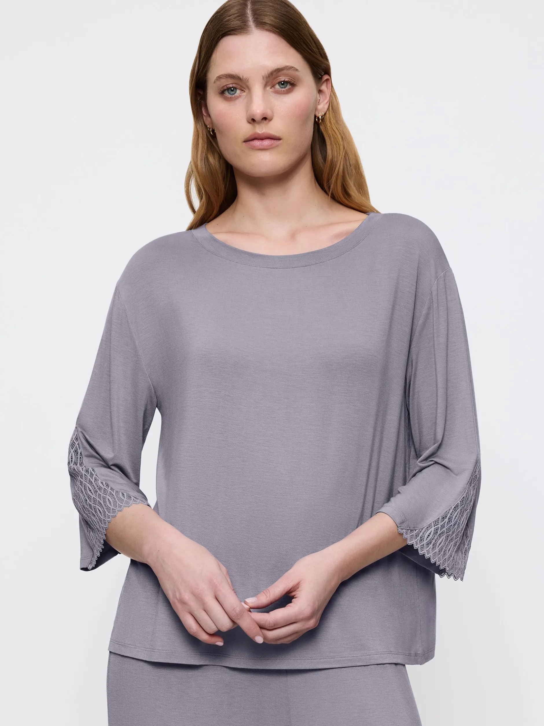 Triumph Damen Langarmshirt in grau