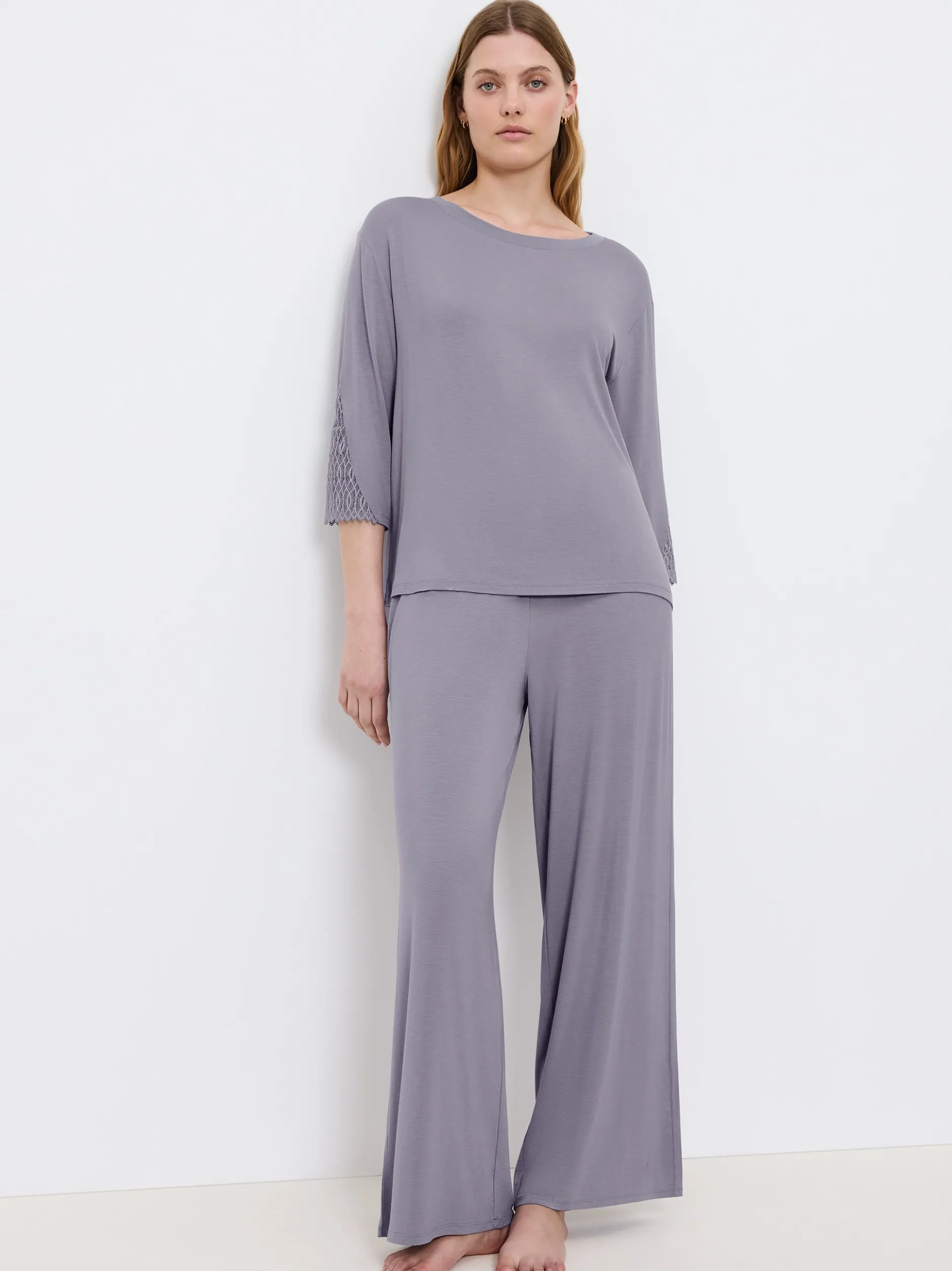 Triumph Damen Langarmshirt in grau