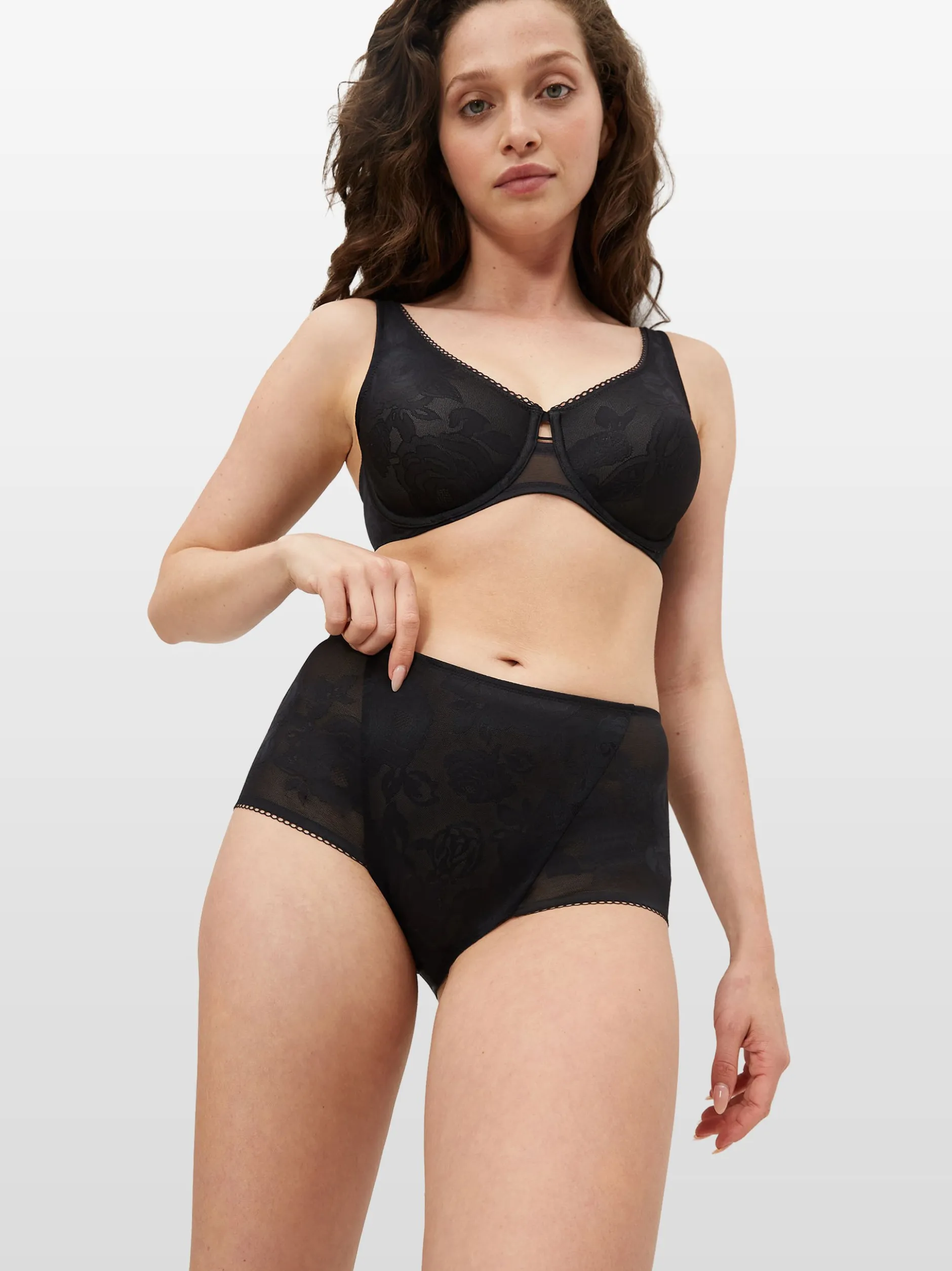 Triumph Damen Maxislip - Red Label Wild Rose Sensation in schwarz