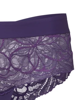 Triumph Damen Pantie - Body Make-Up Illusion Lace Shorty in lila
