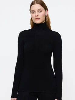 Triumph Damen Rollkragenshirt - Beauty Layers Top in schwarz