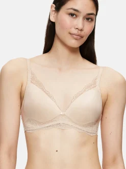 Triumph Damen Schalen BH ohne Bügel - Amourette Charm in ecru weiß