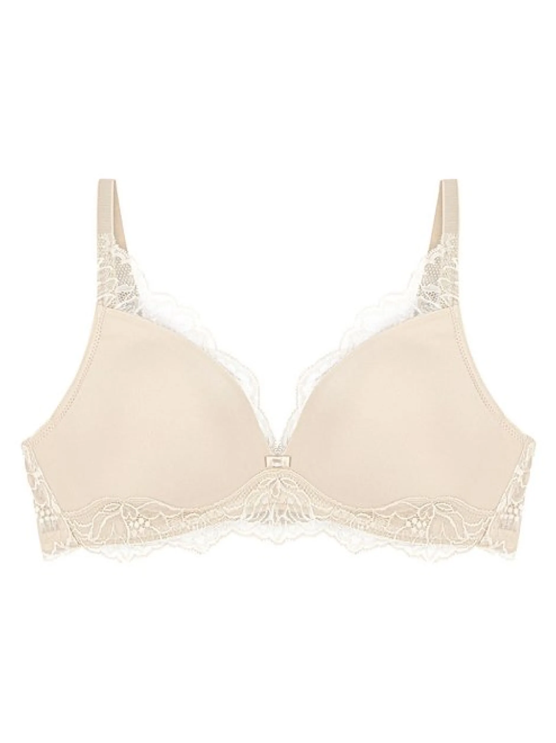 Triumph Damen Schalen BH ohne Bügel - Amourette Charm in ecru weiß